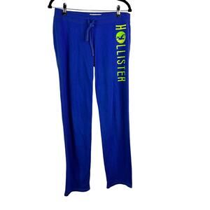Vintage 2000s Hollister Womens Sweatpants - Royal Blue y2k Medium
